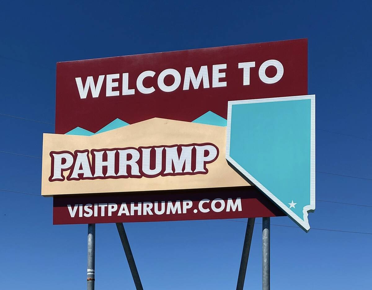 Pahrump updates town signs and tourism website