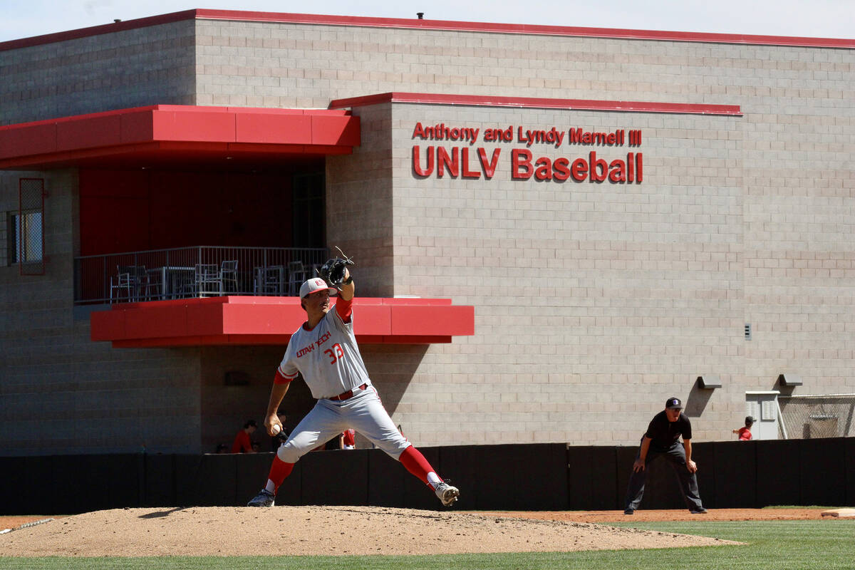 Utah Tech junior Brandon Kosel pitched five innings allowing only four hits while picking up si ...
