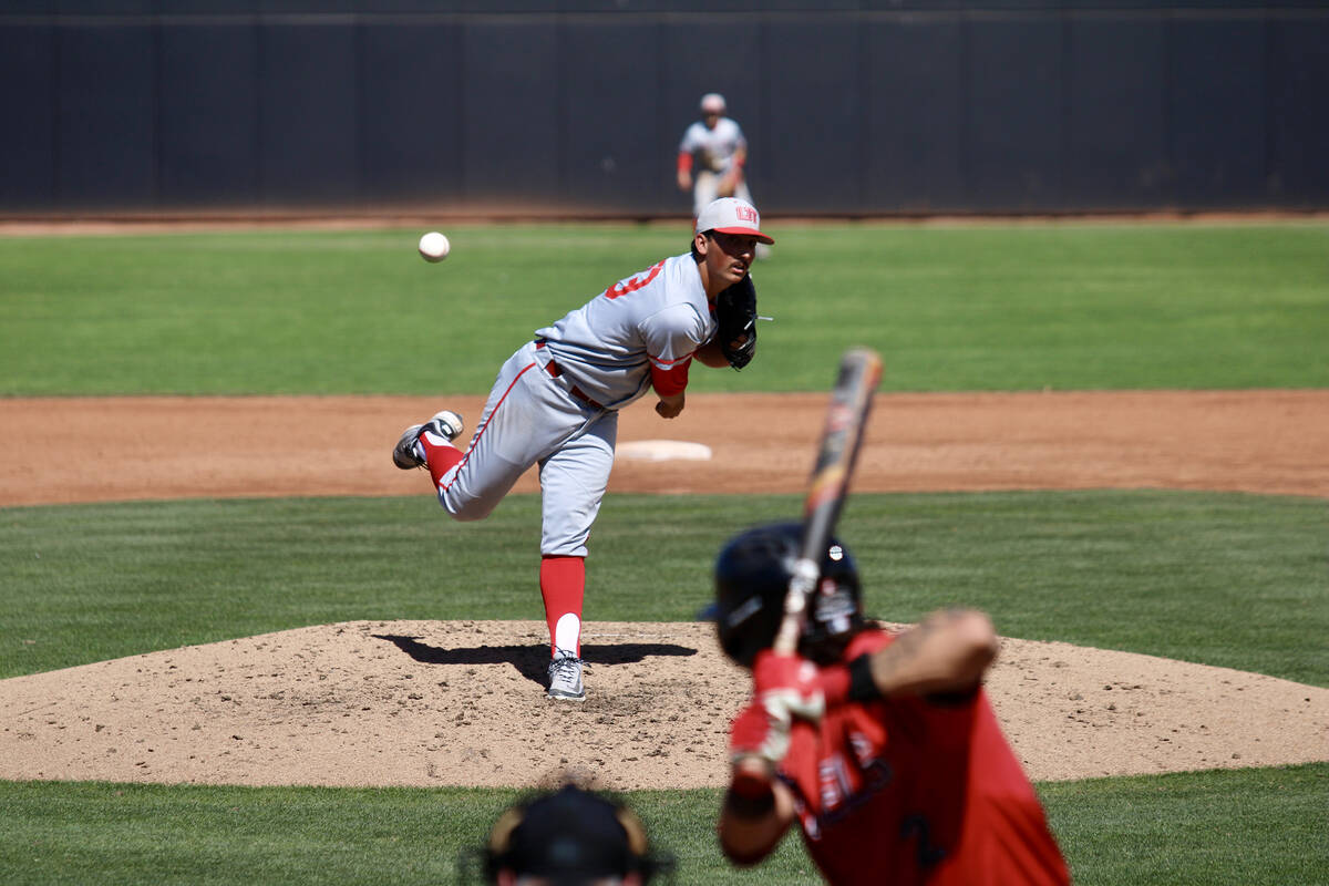 Utah Tech junior Brandon Kosel pitched five innings allowing only four hits while picking up si ...