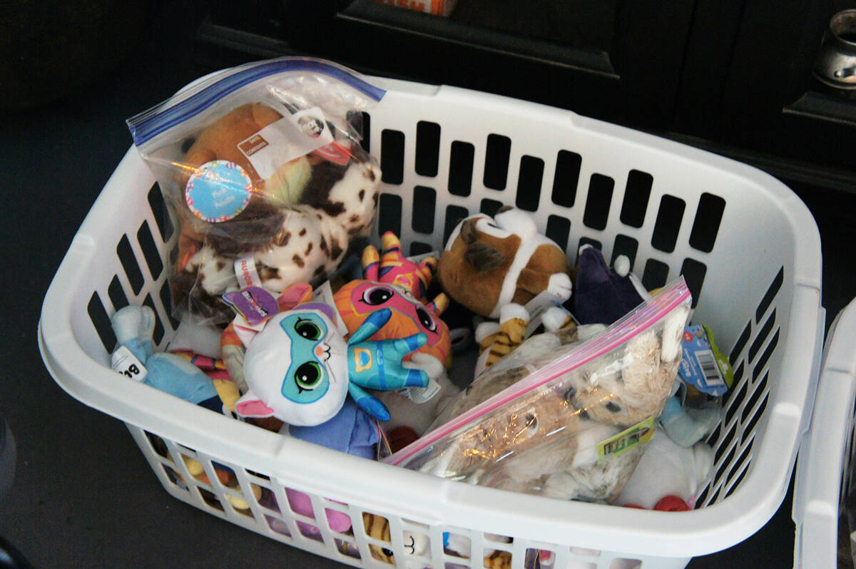 Attendees at the Teddy Bear Tea were asked to bring a stuffed animal. Those toys were donated t ...