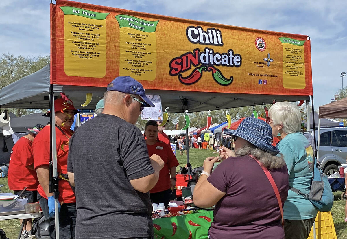 All throughout March 21 and 22, Pahrump Chili Cook-Off attendees could be spotted digging in to ...