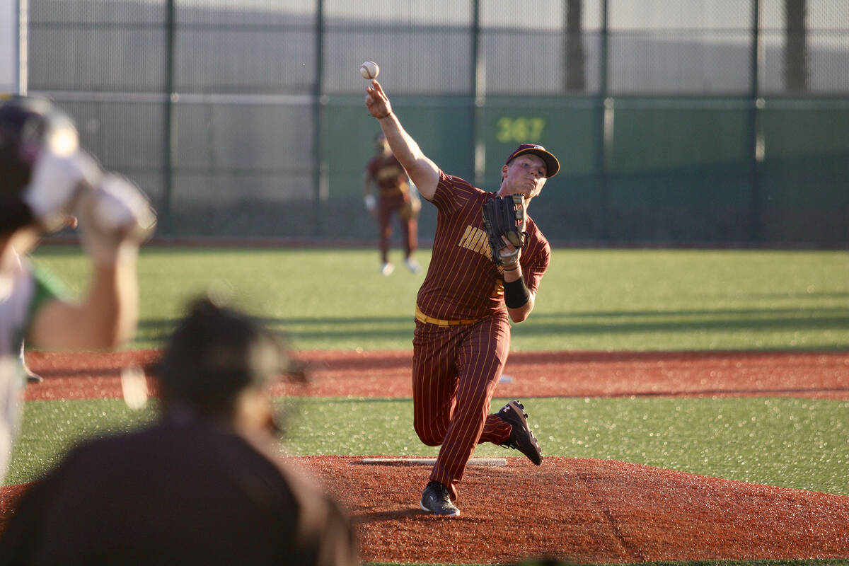 Pahrump Valley High School junior Cody Fried pitched 1.1 innings in relief to earn the save for ...