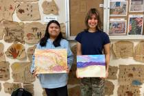 Pahrump Valley High School 11th grader Mikayla Pasion and 9th grader Marely Gomez were named as ...