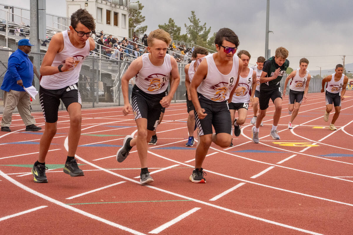 Multiple Pahrump Valley runners compete at home during the Pahrump Weekday #2 hosted at home. ( ...