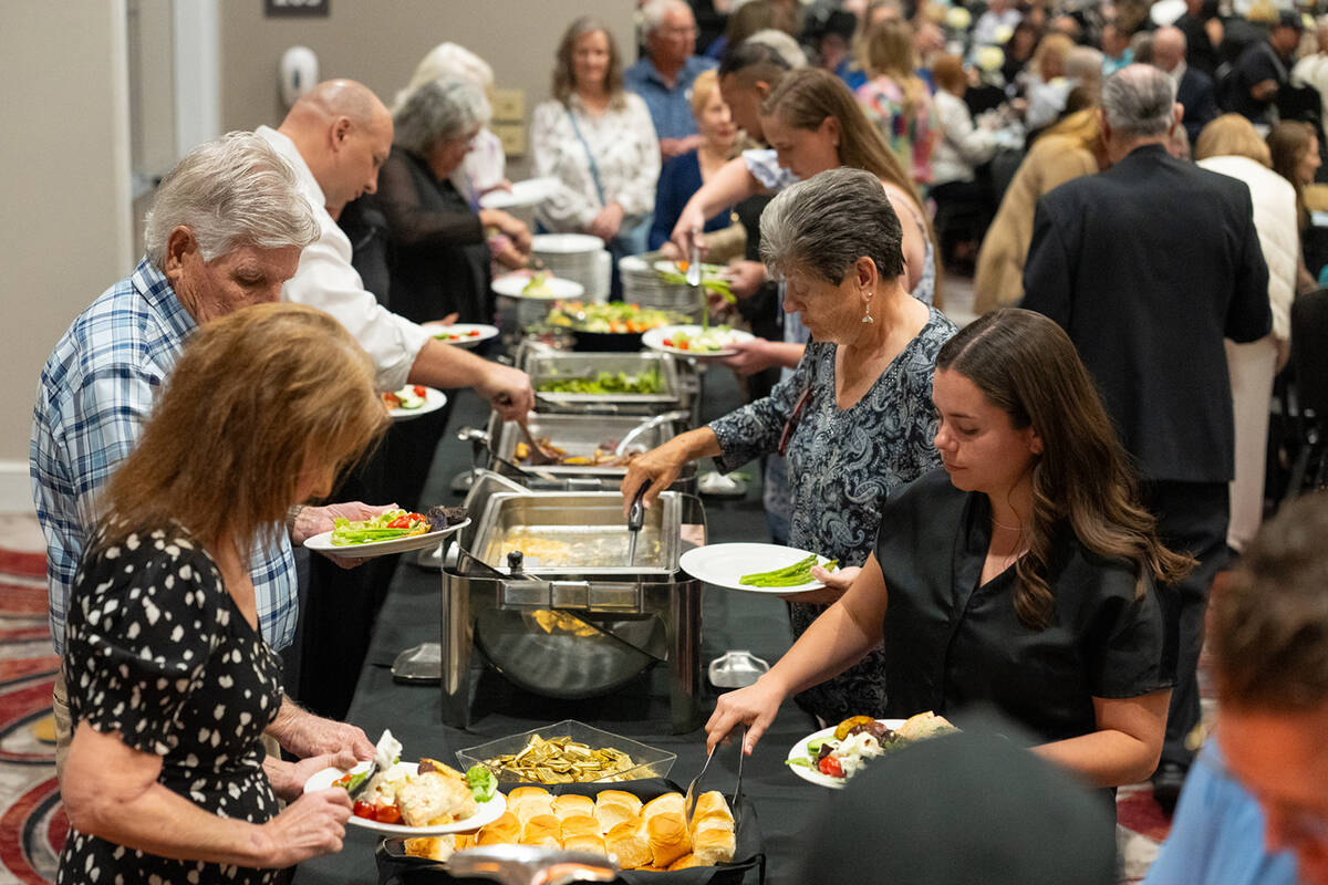 The Pahrump Nugget provided Art for Recovery attendees with a buffet dinner that event organize ...