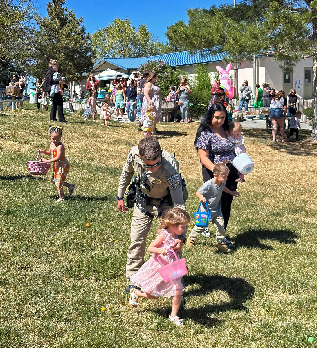 Easter in Tonopah included a quintessential childhood activity, the Easter Egg Hunt, with young ...