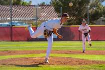 Pahrump Valley High School junior Samuel Mendoza tossed six strong innings against The Meadows ...