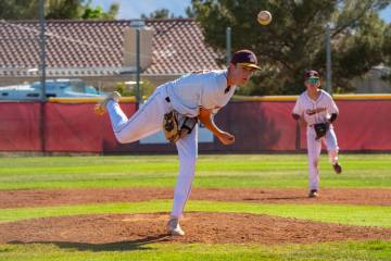 Pahrump Valley High School junior Samuel Mendoza tossed six strong innings against The Meadows ...