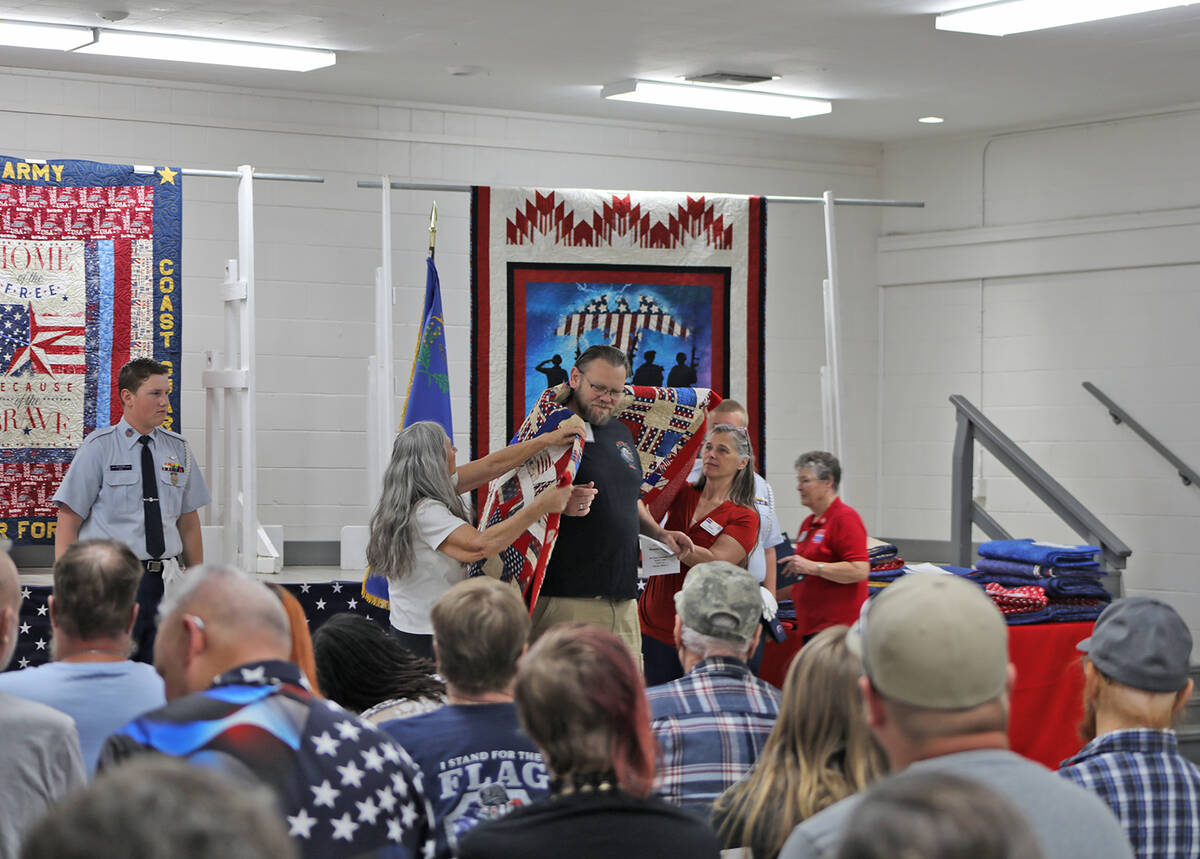 Army veteran Adam Groff (Robin Hebrock/Pahrump Valley Times)