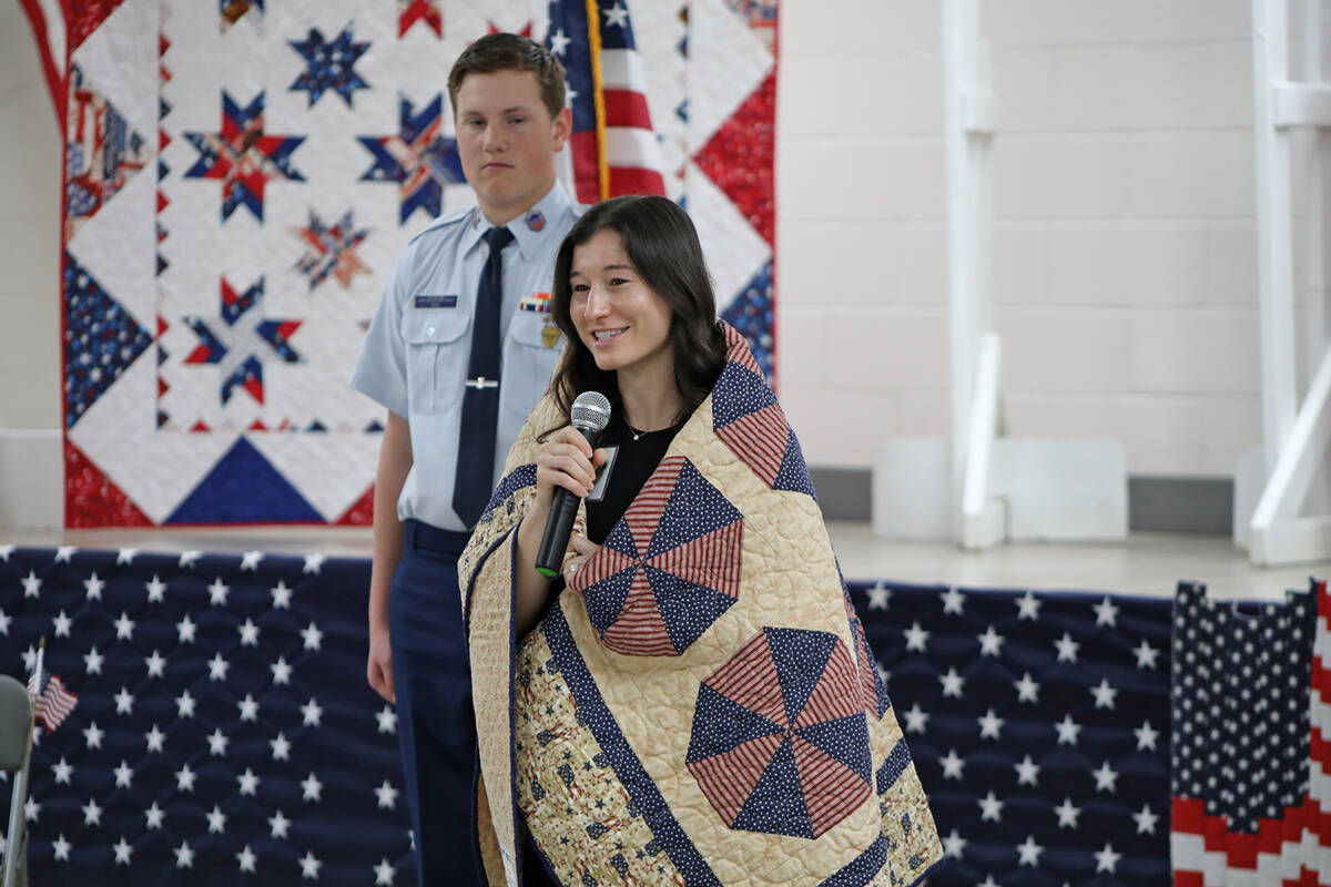 Army veteran Angelica Musumeci (Robin Hebrock/Pahrump Valley Times)