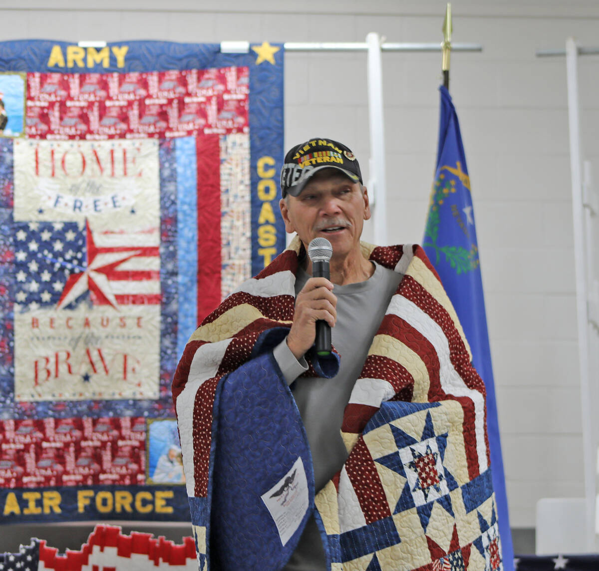 Marine Corps veteran Donald Sharon Jr.(Robin Hebrock/Pahrump Valley Times)