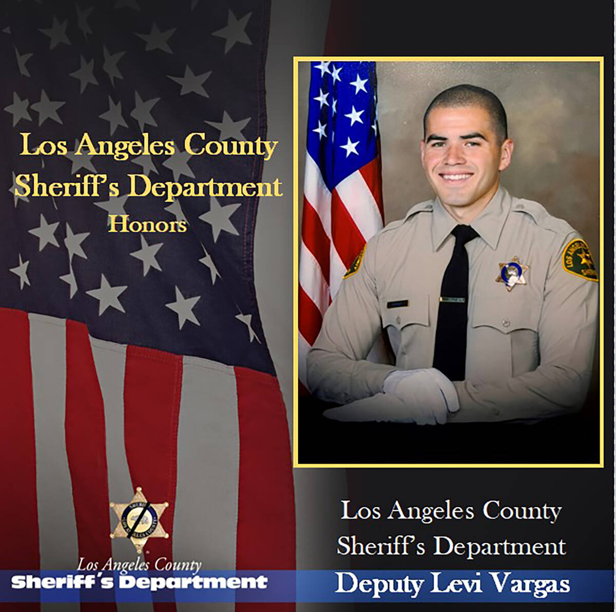 A GoFundMe has been created for the family of Levi Vargas, the Los Angeles County Sheriff’s D ...