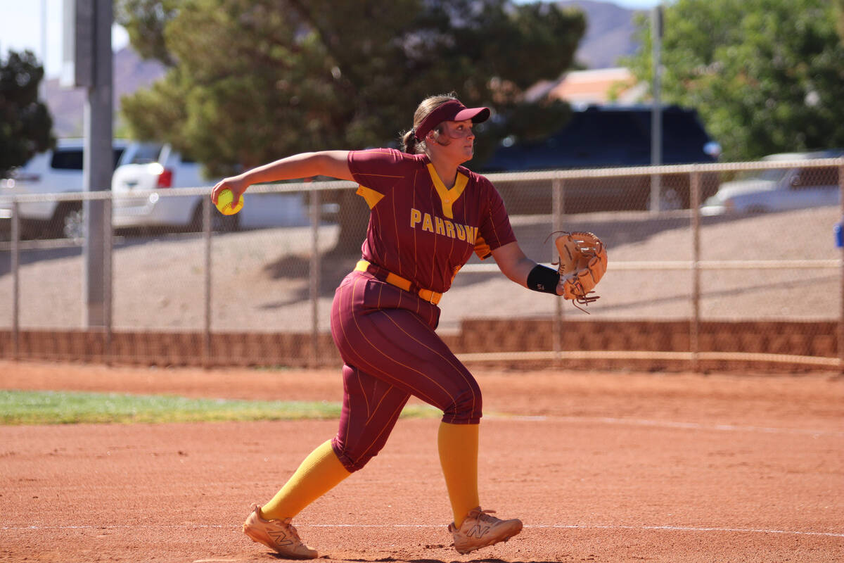 PVHS junior starting pitcher Evalenne Armendariz was dominant through five innings of shutout w ...