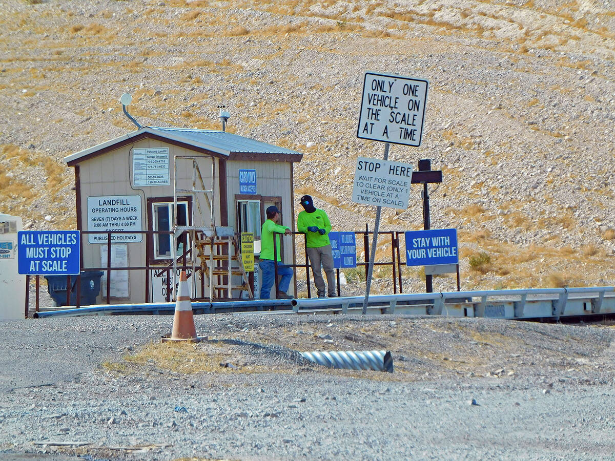 As it stands today, residents utilizing a Nye County landfill must pay a fee for any loads cont ...