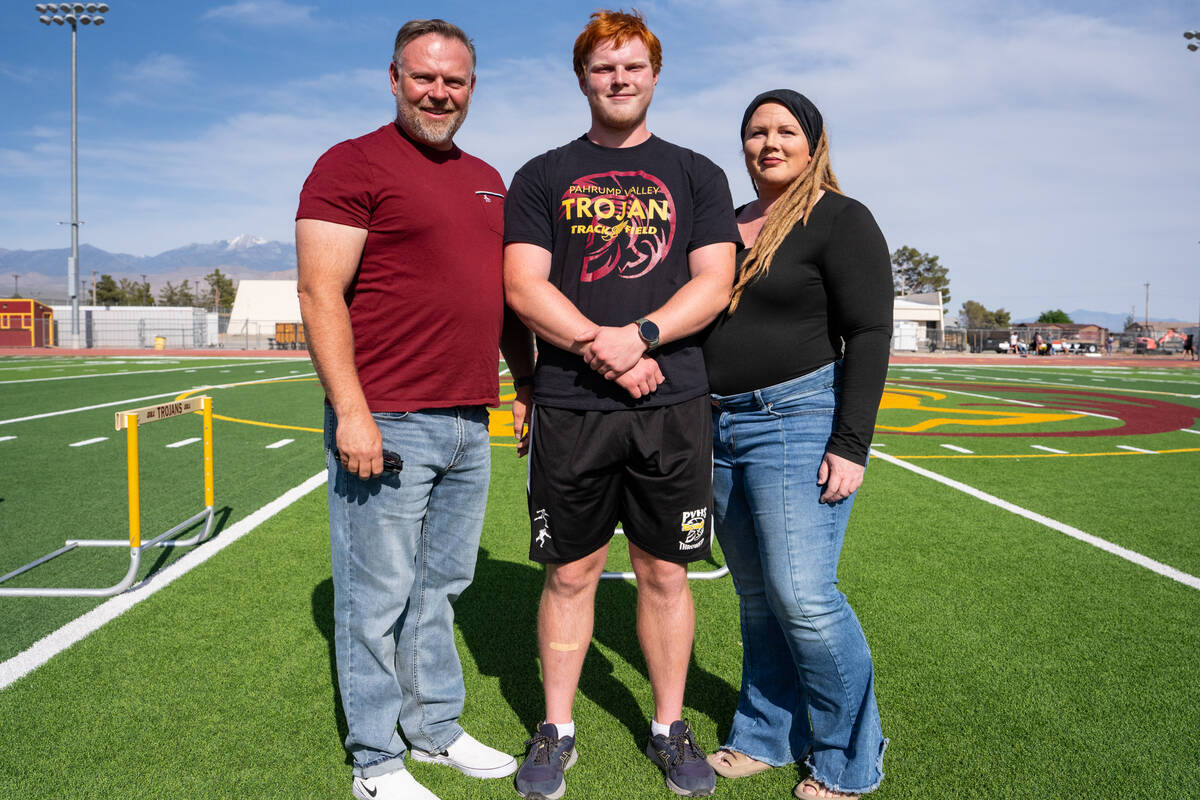 Pahrump Valley High School senior Sonny Skinner. (John Clausen/Pahrump Valley Times)