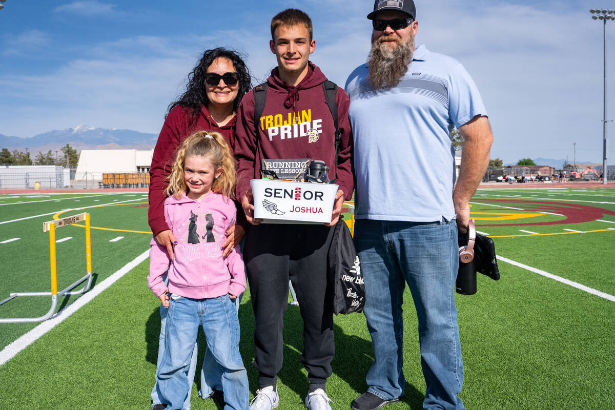 Pahrump Valley High School senior Joshua Slusher. (John Clausen/Pahrump Valley Times)