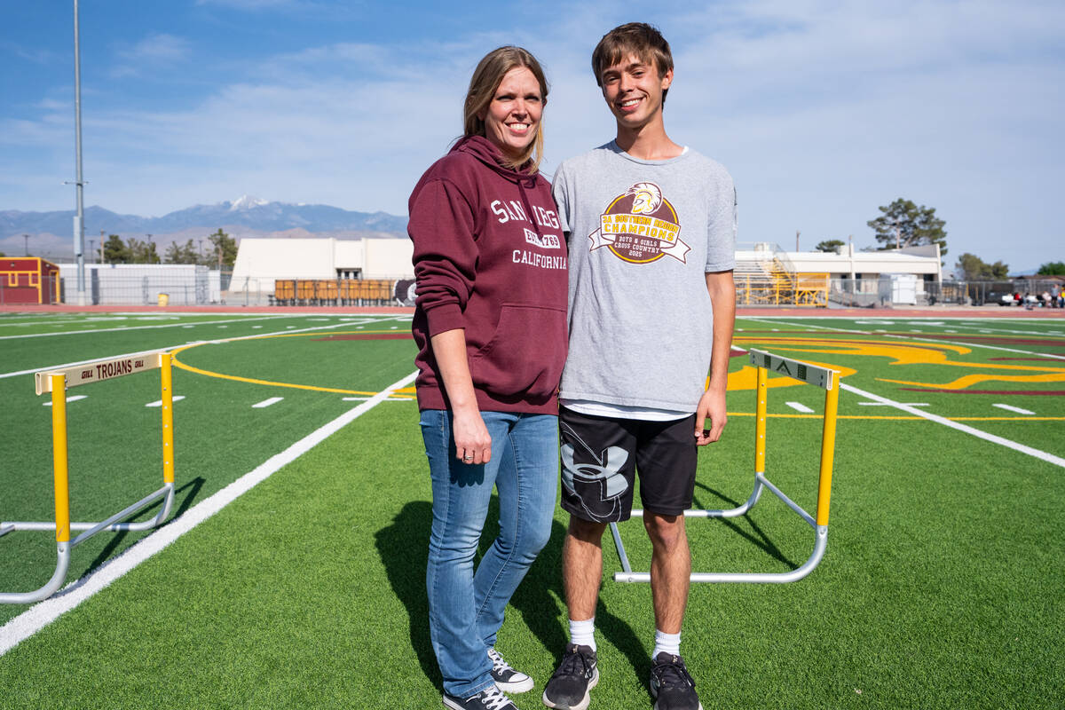 Pahrump Valley High School senior Timothy Stutzman. (John Clausen/Pahrump Valley Times)