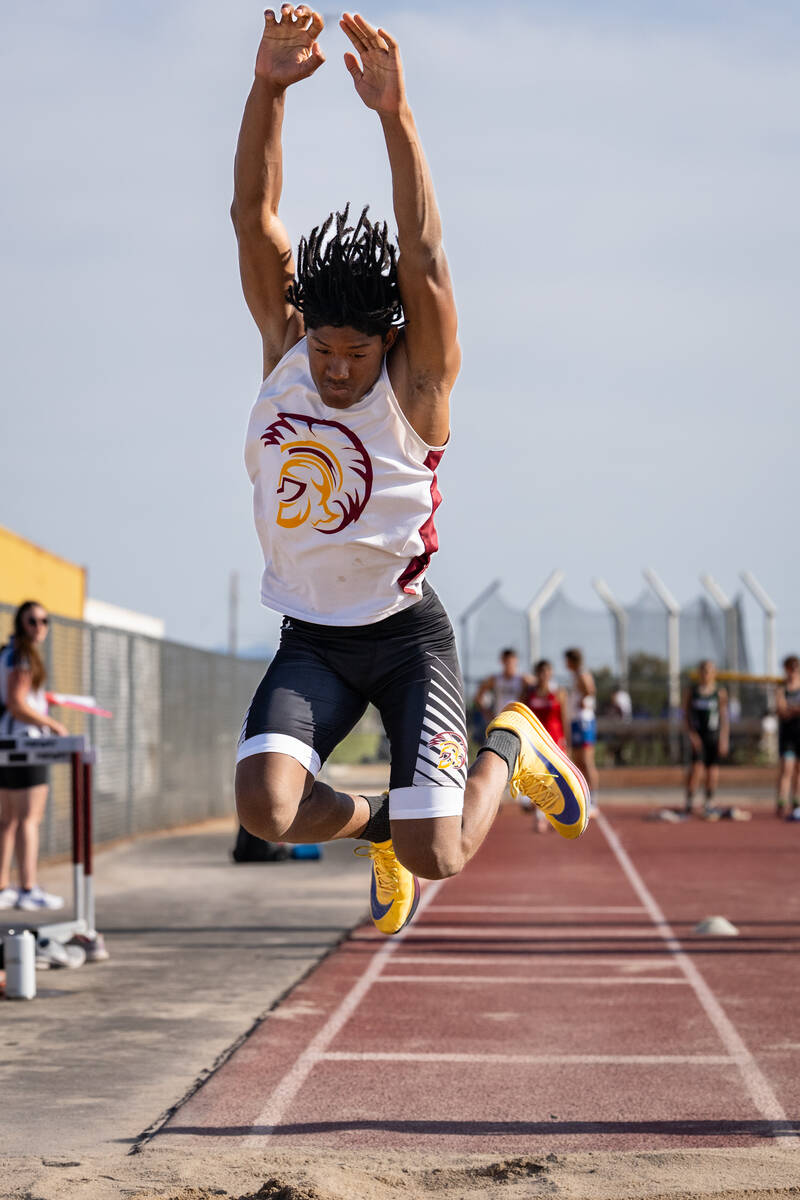 Pahrump Valley High School senior and recent Indiana Tech commit during the Trojans' Weekday #3 ...