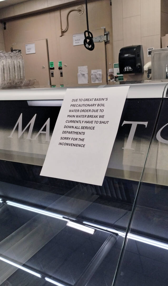 Hundreds of Great Basin Water Company customers were without water on April 15 and once the wat ...