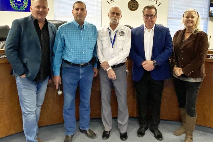 During the Nye County Commission's April 21 meeting, the commissioners voted 5-0 to dissolve th ...