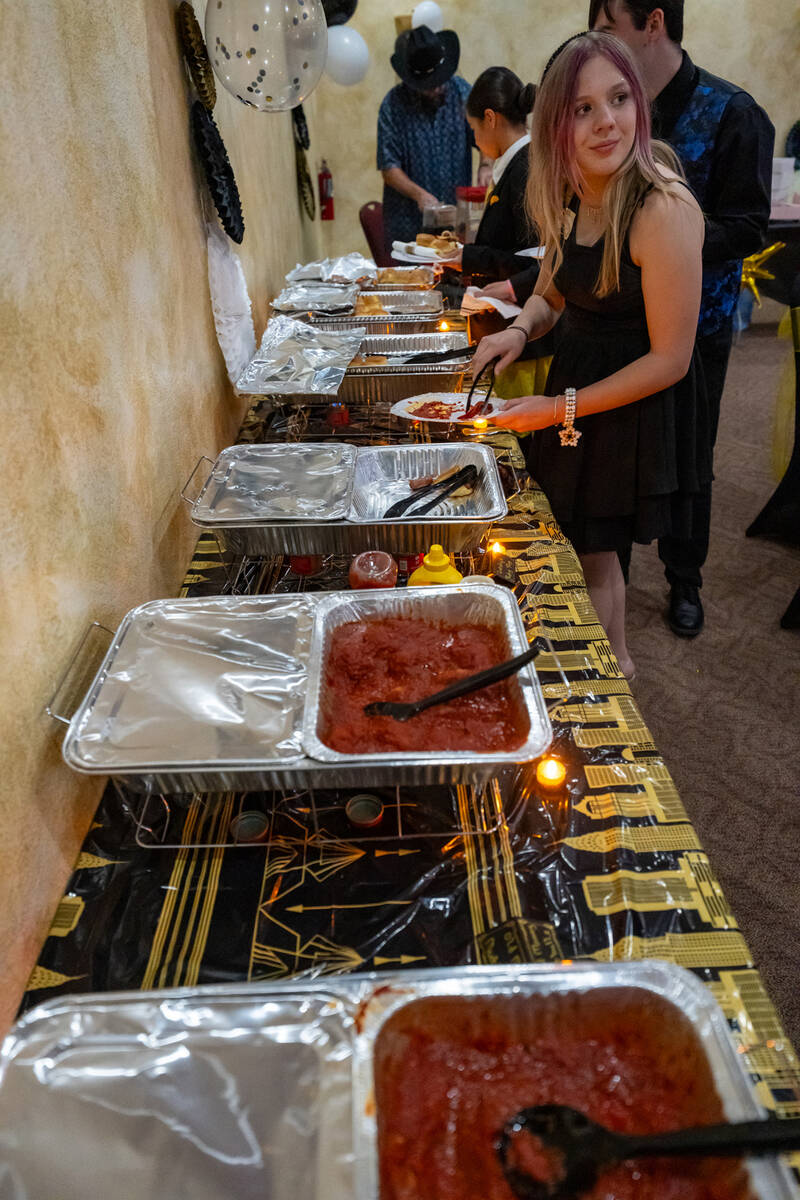 Food labeled with fun Great Gatsby-themed names was enjoyed by the students at the homeschool p ...