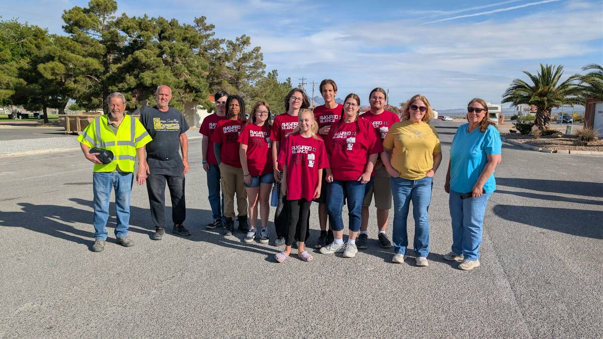 Pahrump’s 4-H Robotics team, Awkward Silence, has been performing community service by helpin ...