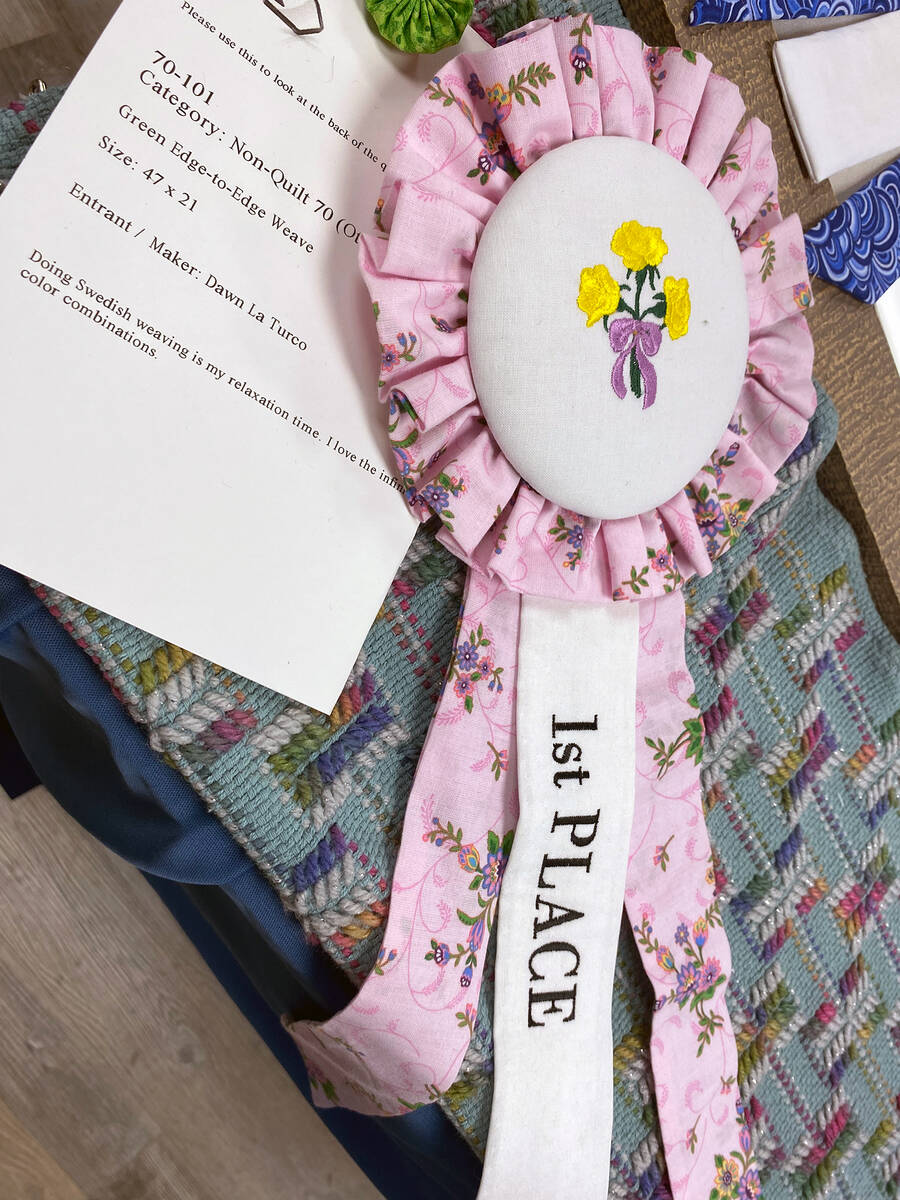 Dawn La Turco created this non-quilt entry that won 1st place in the other needlework category ...