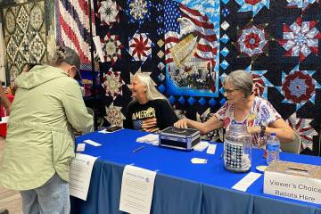 The 28th Annual Pins and Needles Quilt Show took place on Friday and Saturday, April 10 and 11 ...