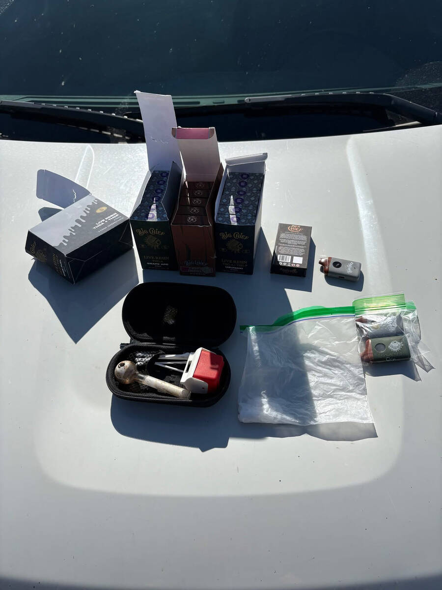The Nye County Sheriff's Office said they seized approximately 11.68 grams of presumptively pos ...