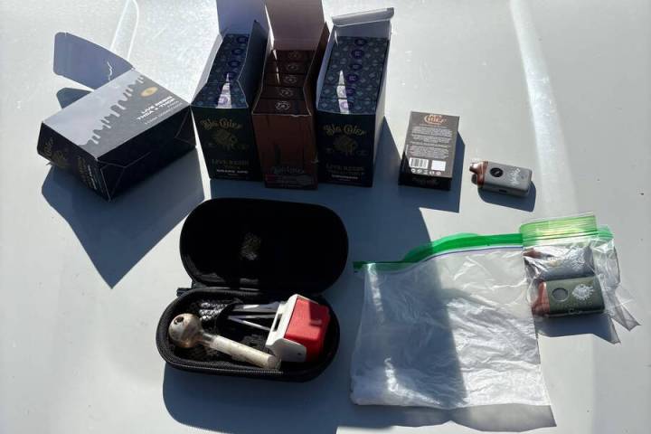 The Nye County Sheriff's Office said they seized approximately 11.68 grams of presumptively pos ...