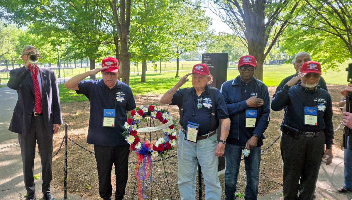 Honor Flight Southern Nevada's April 2026 trip to Washington, D.C. included Pahrump resident Ma ...