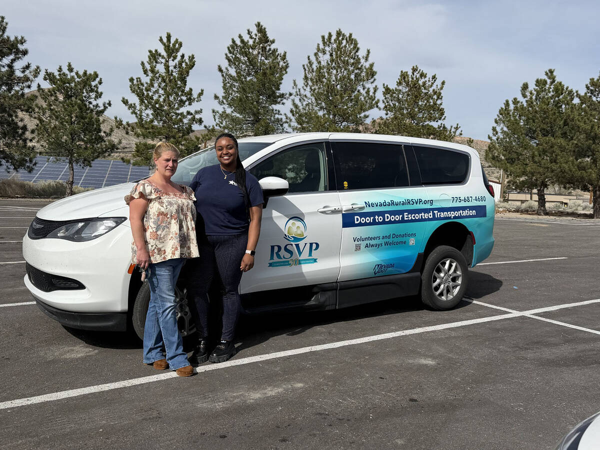 Summer Muns, Tonopah RSVP Service Coordinator, and Jonee Minor, RSVP Project Coordinator, annou ...