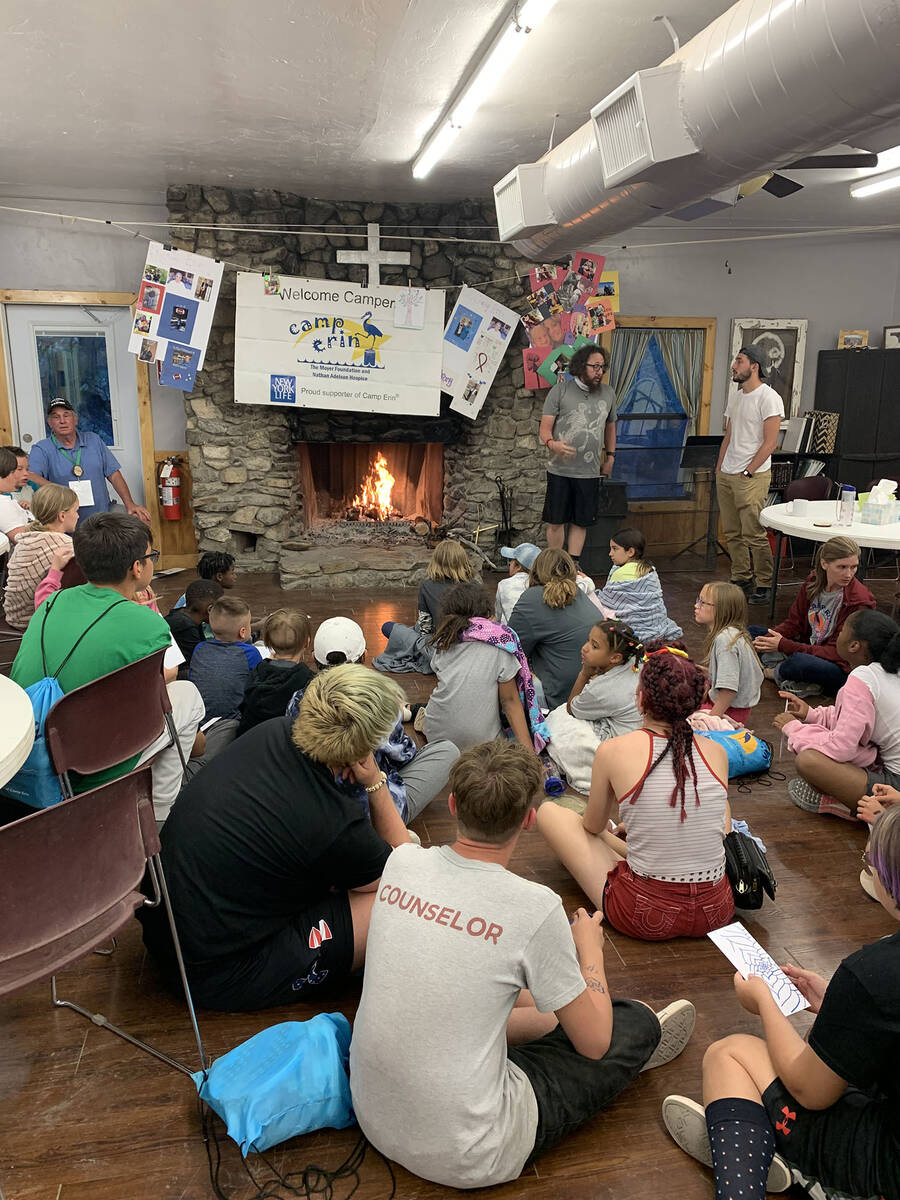 “Camp Erin is a special three-day camp designed for children and teens ages 6-17 who have exp ...