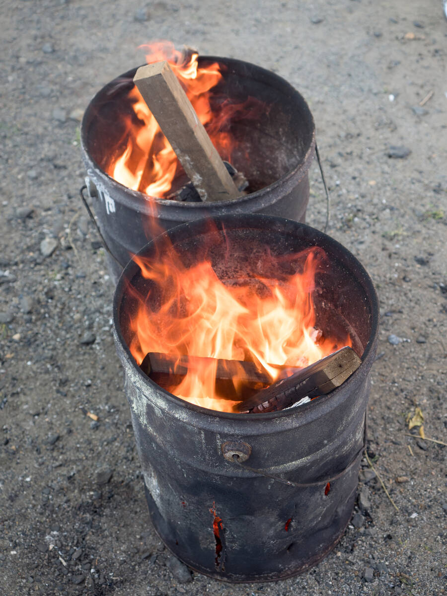 Burn barrels are a common method of disposal in Pahrump but only yard waste is permitted to be ...