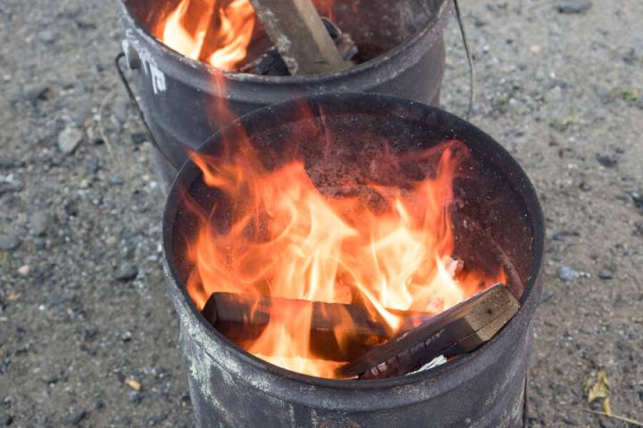 Burn barrels are a common method of disposal in Pahrump but only yard waste is permitted to be ...