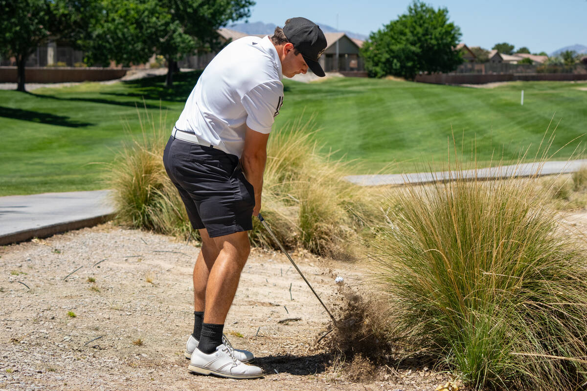 Pahrump Valley High School boys golf junior Aaron Rily finished the tournament ranked eighth ov ...