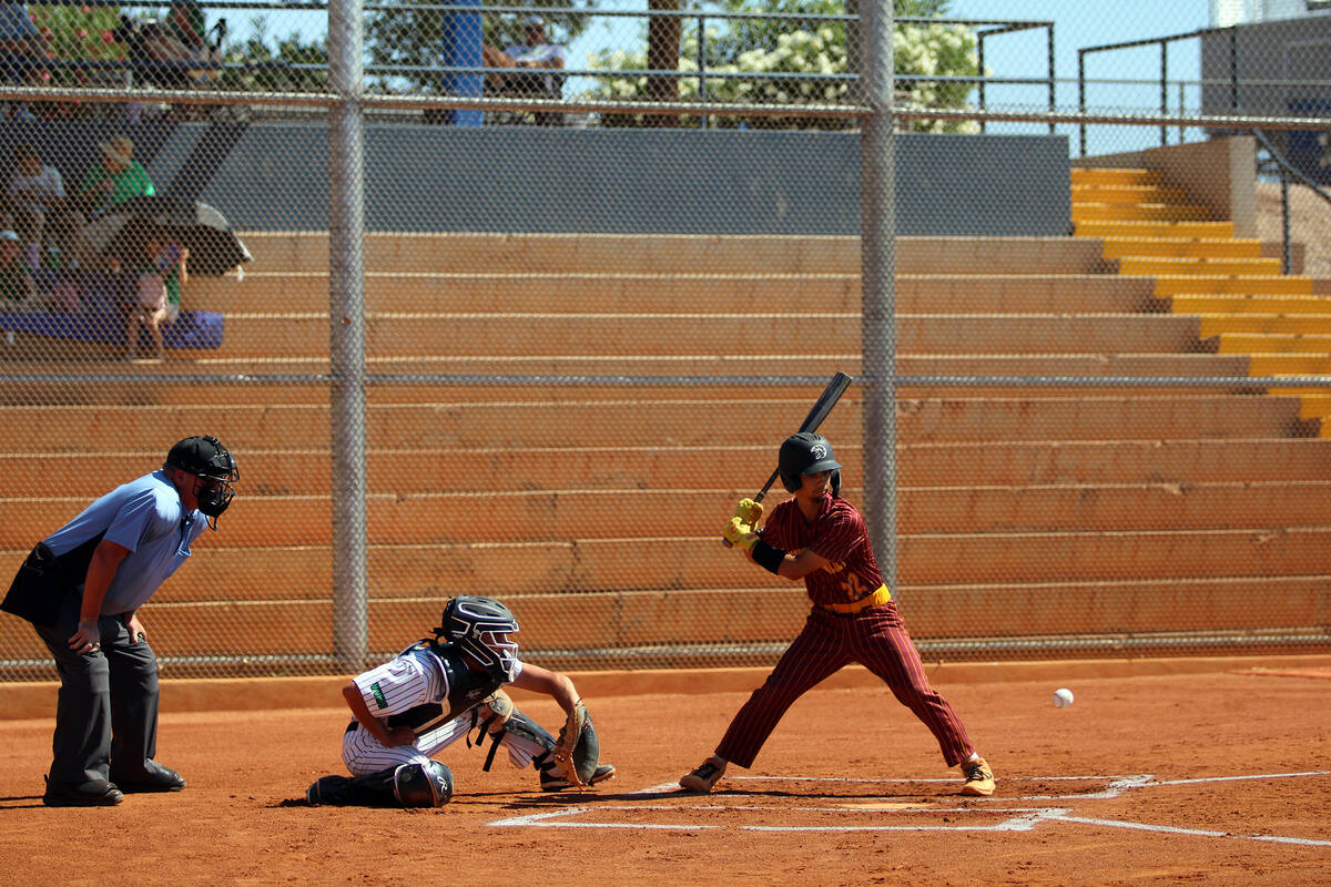 Pahrump Valley High School's leading batting average holder in the regular season, junior Tony ...