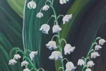 Two floral paintings to create this month with the step-by-step instruction from Laurie McCasli ...