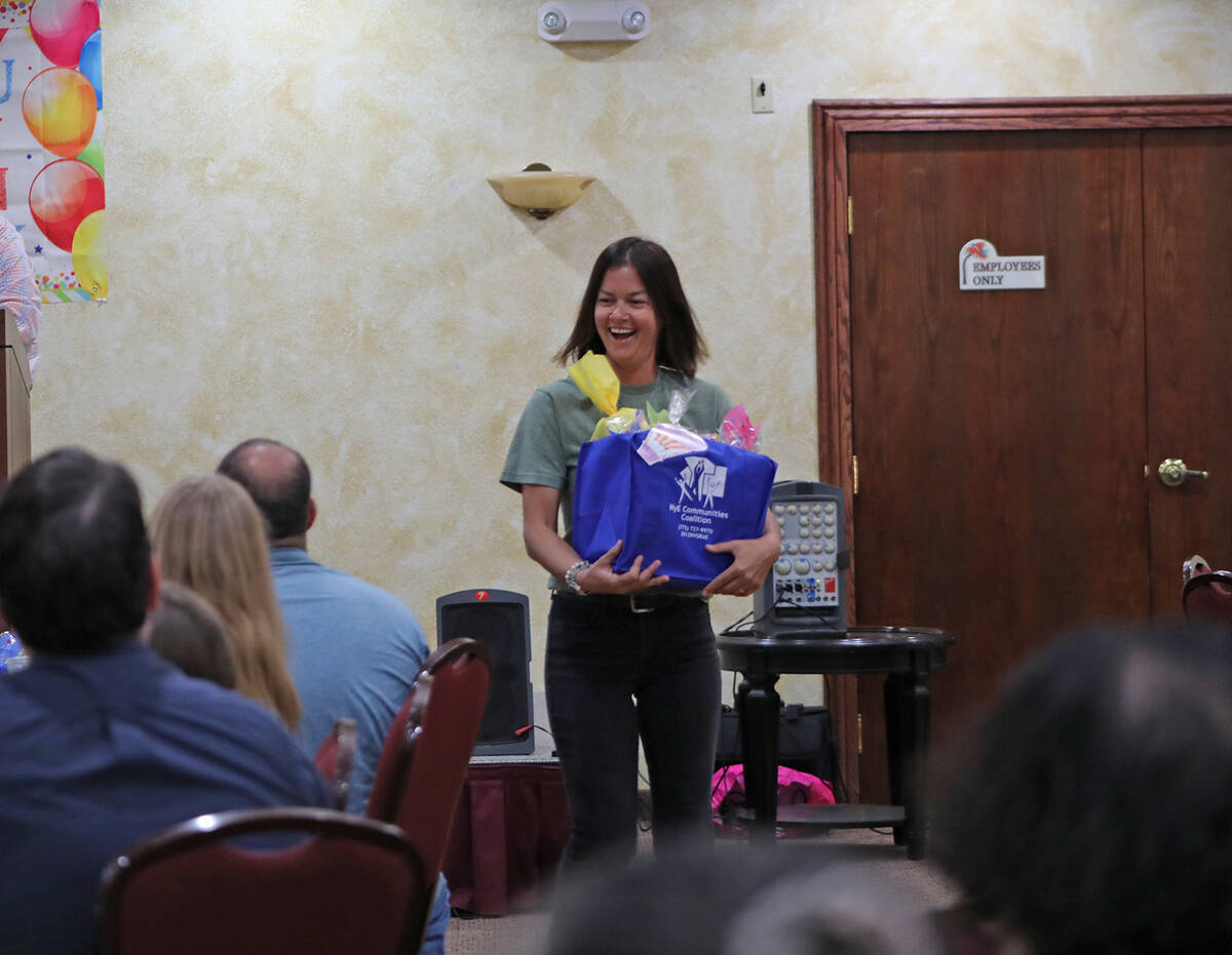 Taking home the Paws and Claws Guardian Award was Alina Quinata. (Robin Hebrock/Pahrump Valley ...