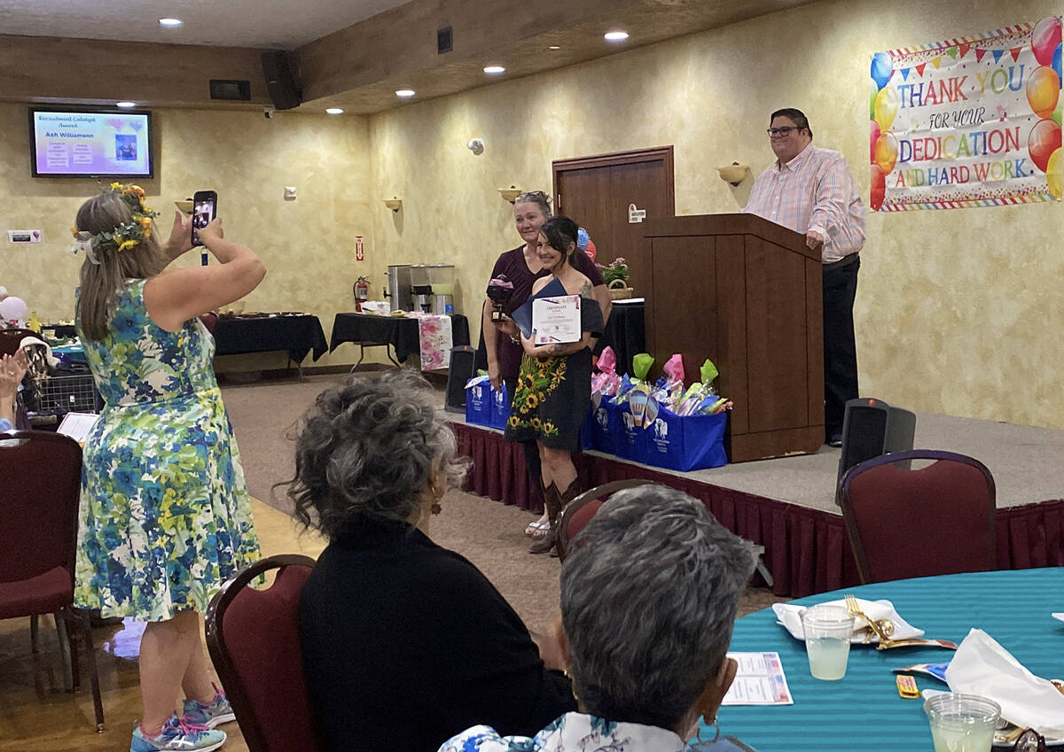 Ash Williamson was chosen for this year's Recruitment Catalyst Award. (Robin Hebrock/Pahrump Va ...