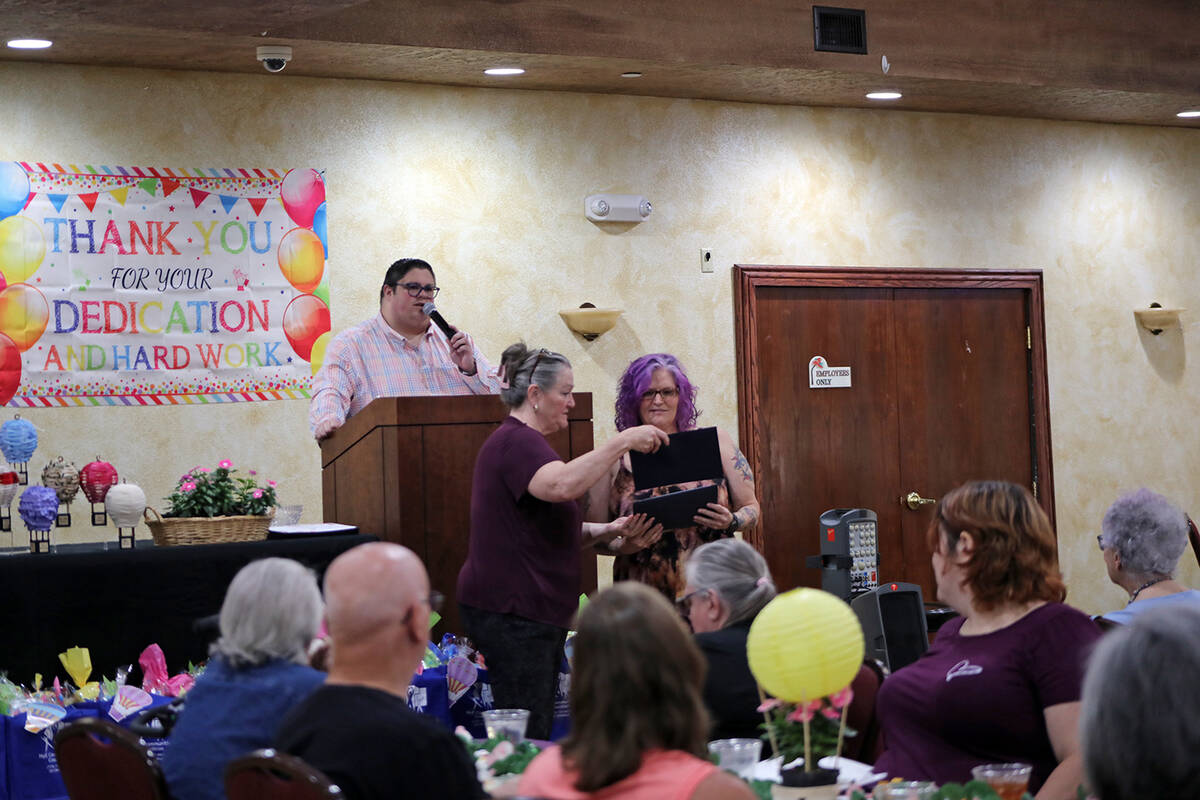 The Hope Rocks Award for 2026 went to Laura Blankenship. (Robin Hebrock/Pahrump Valley Times)