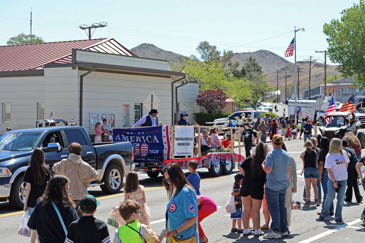 The Tonopah Historic Mining Park won 2nd Place in the Jim Butler Days Parade, with a float feat ...