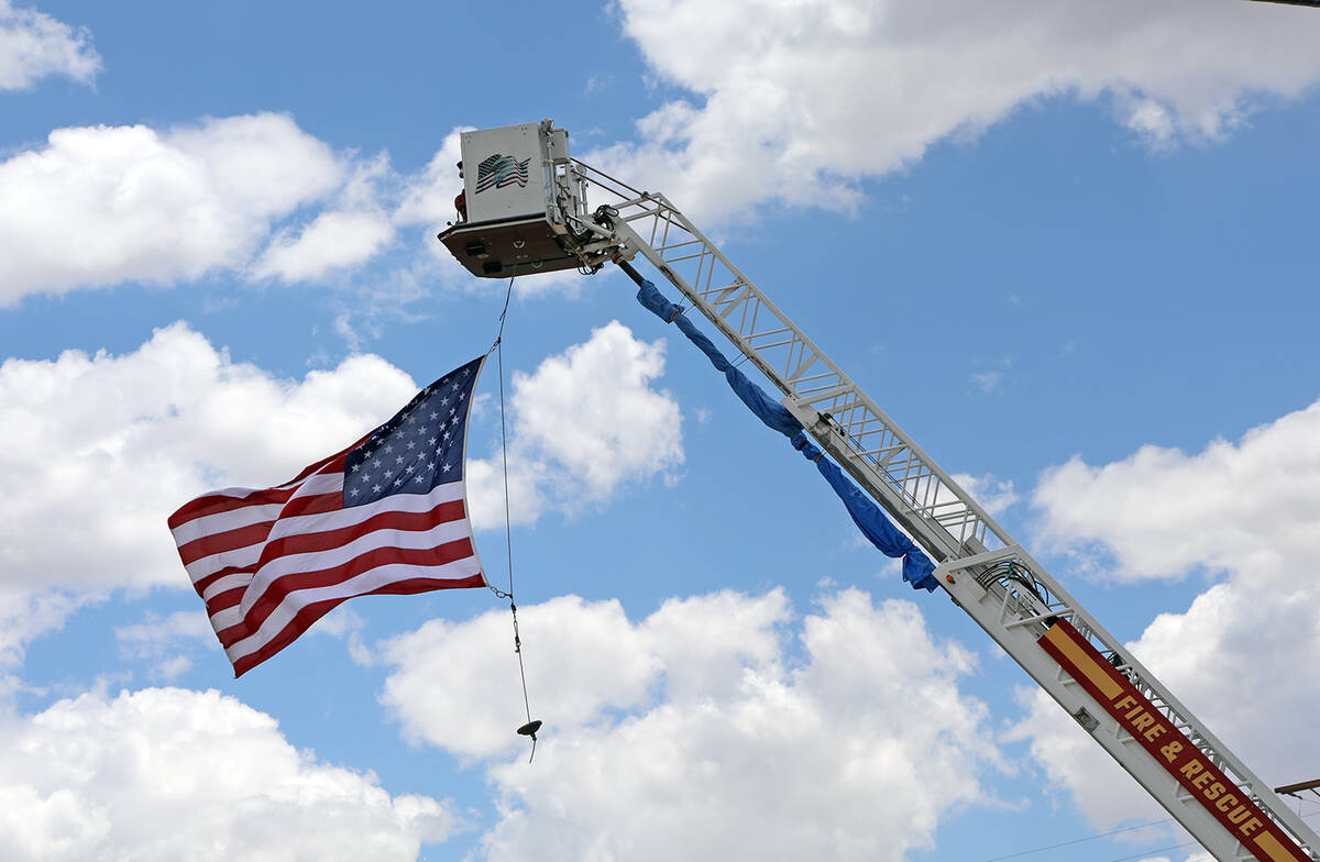 Marking Memorial Day during Jim Butler Days weekend was the Tonopah Volunteer Fire Dept., with ...