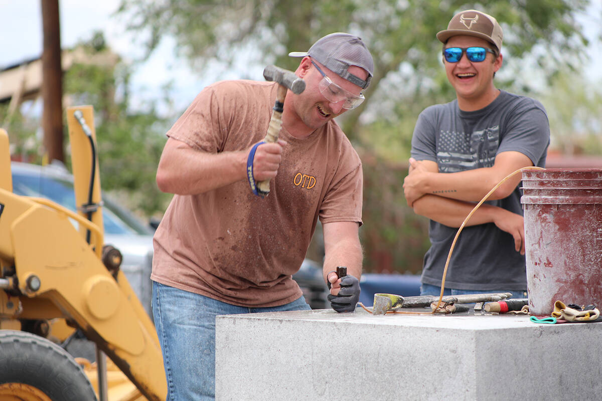 "Jacking", or the process of manually drilling a steel bit into rock using a hammer, is a time- ...