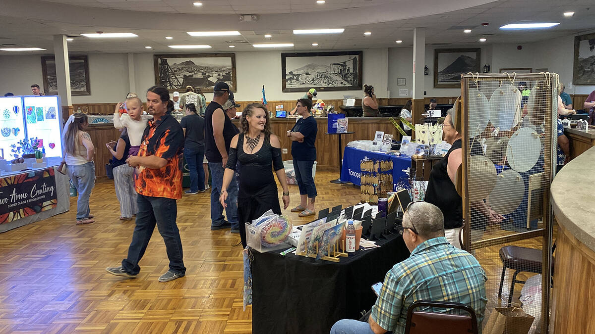 The Tonopah Convention Center was the site of the Jim Butler Days Craft and Vendor Fair, where ...