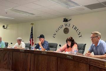 The Nye County Water District Governing Board voted unanimously this week to forward a draft or ...