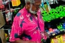Authorities shared this photo of Errick Davis taken on May 11 in Amargosa Valley. Davis' shirt ...