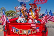 The Fourth of July Parade in Pahrump regularly attracts patriotic entries, such as this one fro ...