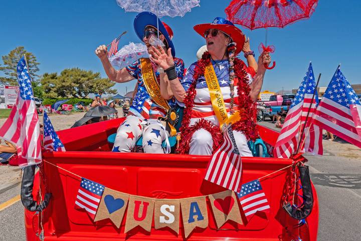 The Fourth of July Parade in Pahrump regularly attracts patriotic entries, such as this one fro ...