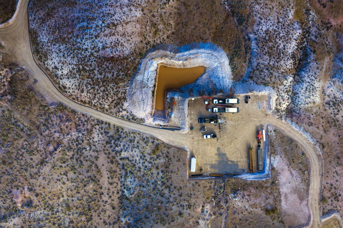 One of many active drilling pads AngloGold Ashanti has constructed in the Arthur gold explorati ...